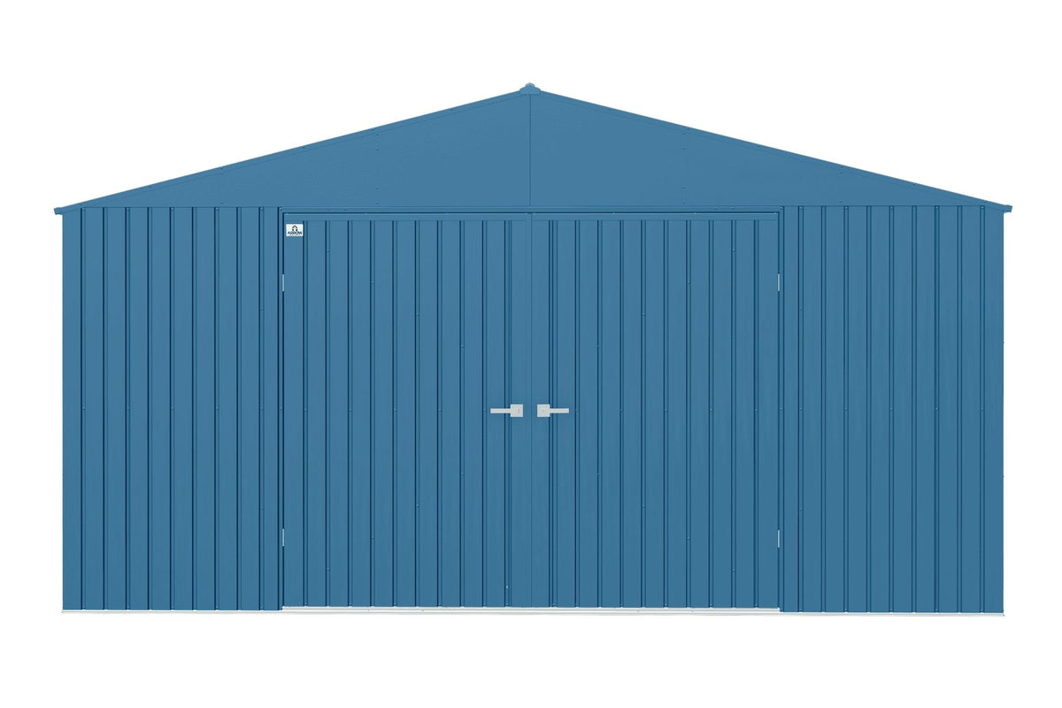 Arrow Elite 14x12-ft Blue Grey Corrosion-Resistant Steel Shed