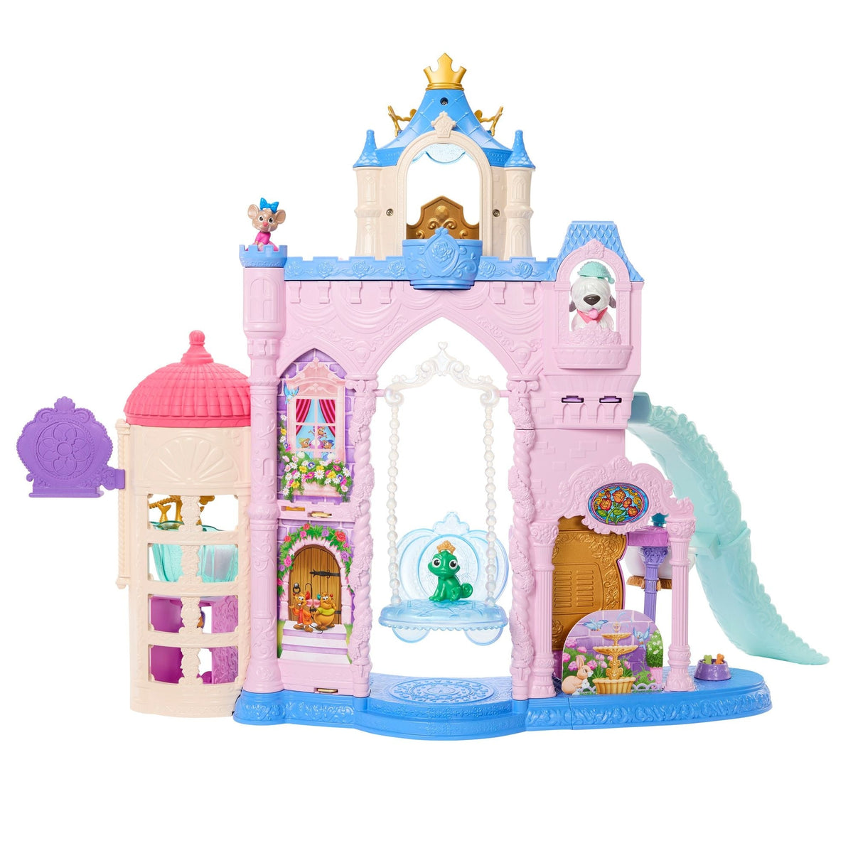 Disney Princess Pet Palace Playset with 3 Animal Figures