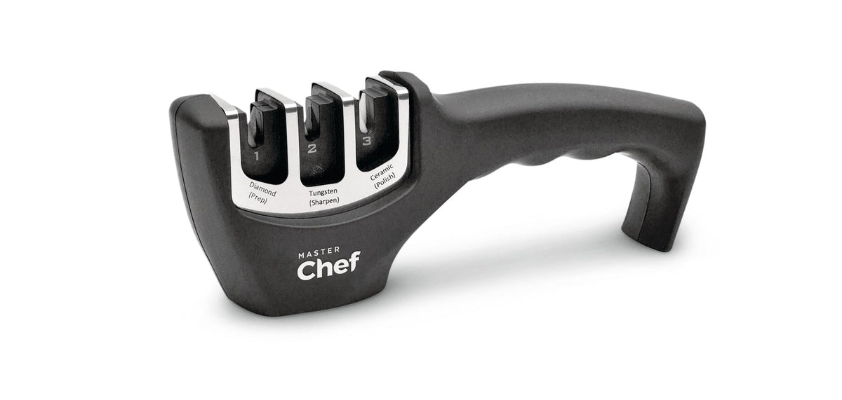 MASTER Chef 3-in-1 3-Stage Knife Sharpener, Non-Slip
