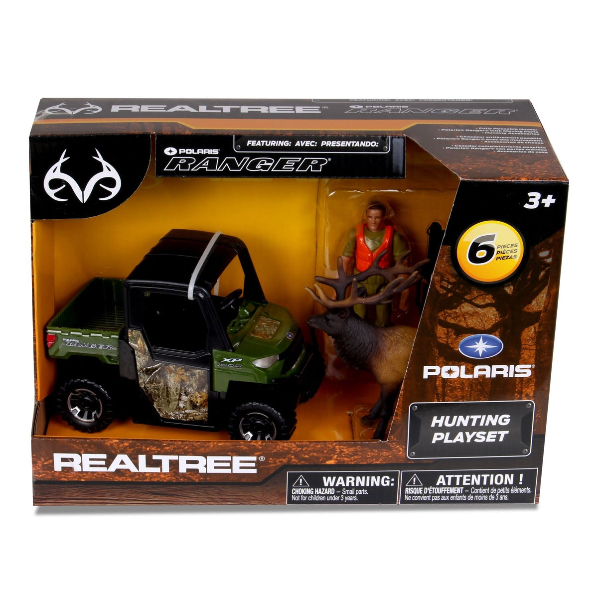 RT Polaris Ranger Playset with Accessories, 4-in, 6-pc