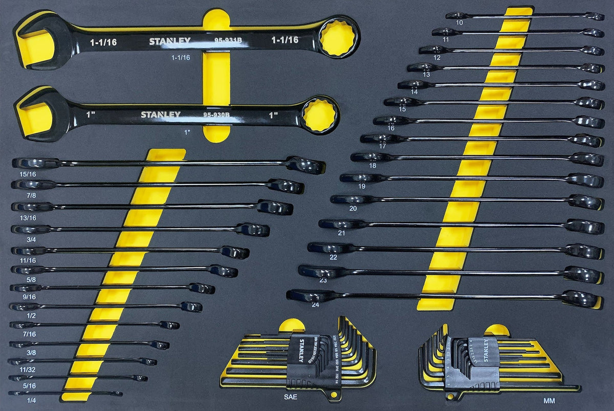 Stanley Professional Grade Black Chrome Socket Set, SAE/Metric, 427-pc