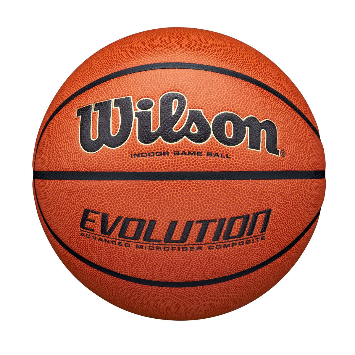 Wilson Evolution Indoor Composite Game Basketball, Size 6, Brown