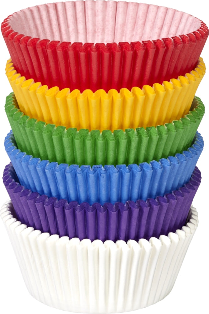 Wilton Paper Baking Cups, Rainbow, 2-in, 150-pk