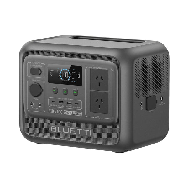 BLUETTI Elite 100 V2 Portable Solar Generator, 1024Wh LFP Battery, 1800W AC Output, Compact Backup Power for Camping and Home P9
