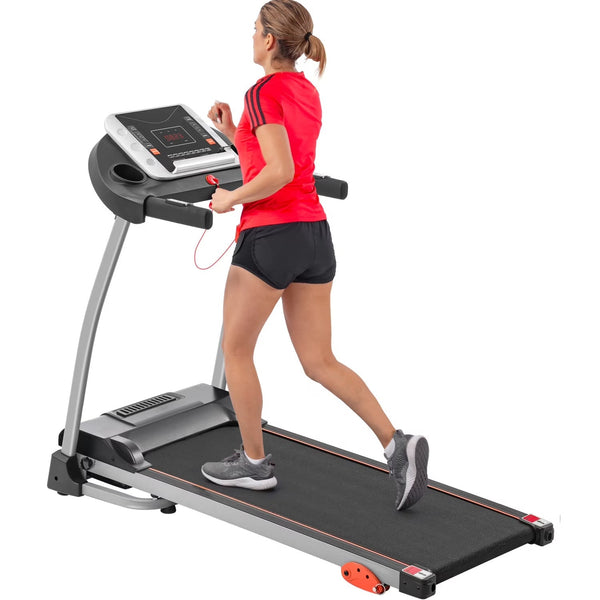 Ambifirner Easy Folding Treadmill with Adjustable Incline, Wide Running Deck, Foldable Design, Digital Monitor Mini Treadmill for Home Office N0