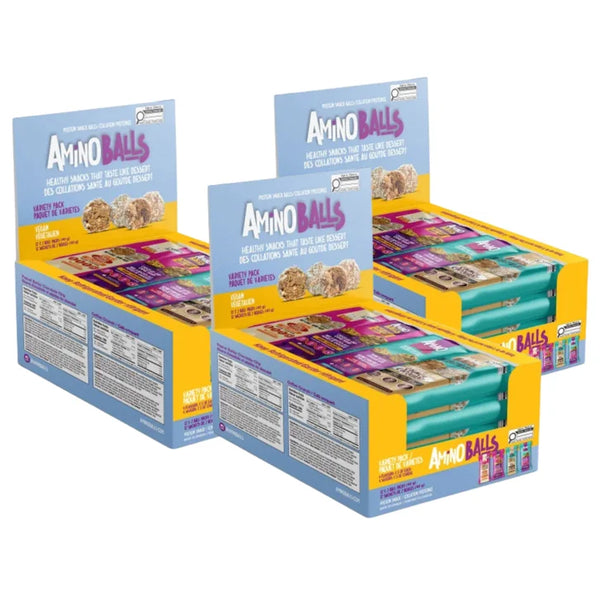 Amino Balls Vegan Protein Variety Pack, 36 x 40 g Q6