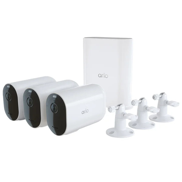 Arlo Pro 4 XL 3 Camera Security Bundle A7