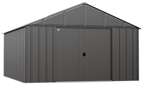 Arrow Classic 12x14-ft Charcoal Corrosion-Resistant Metal Shed Y6