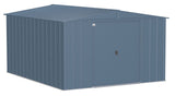 Arrow Classic Galvanized Steel Storage Shed, Blue Grey, 10-ft x 12-ft