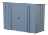 Arrow Classic Galvanized Steel Storage Shed, Blue Grey, 8-ft x 4-ft