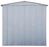 Arrow Classic Galvanized Steel Storage Shed, Flute Grey, 6-ft x 5-ft