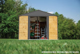 Arrow Ironwood Steel Hybrid Shed Kit, Anthracite, 10-ft x 8-ft