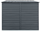 Arrow Select Galvanized Steel Storage Shed, Charcoal, 10-ft x 8-ft