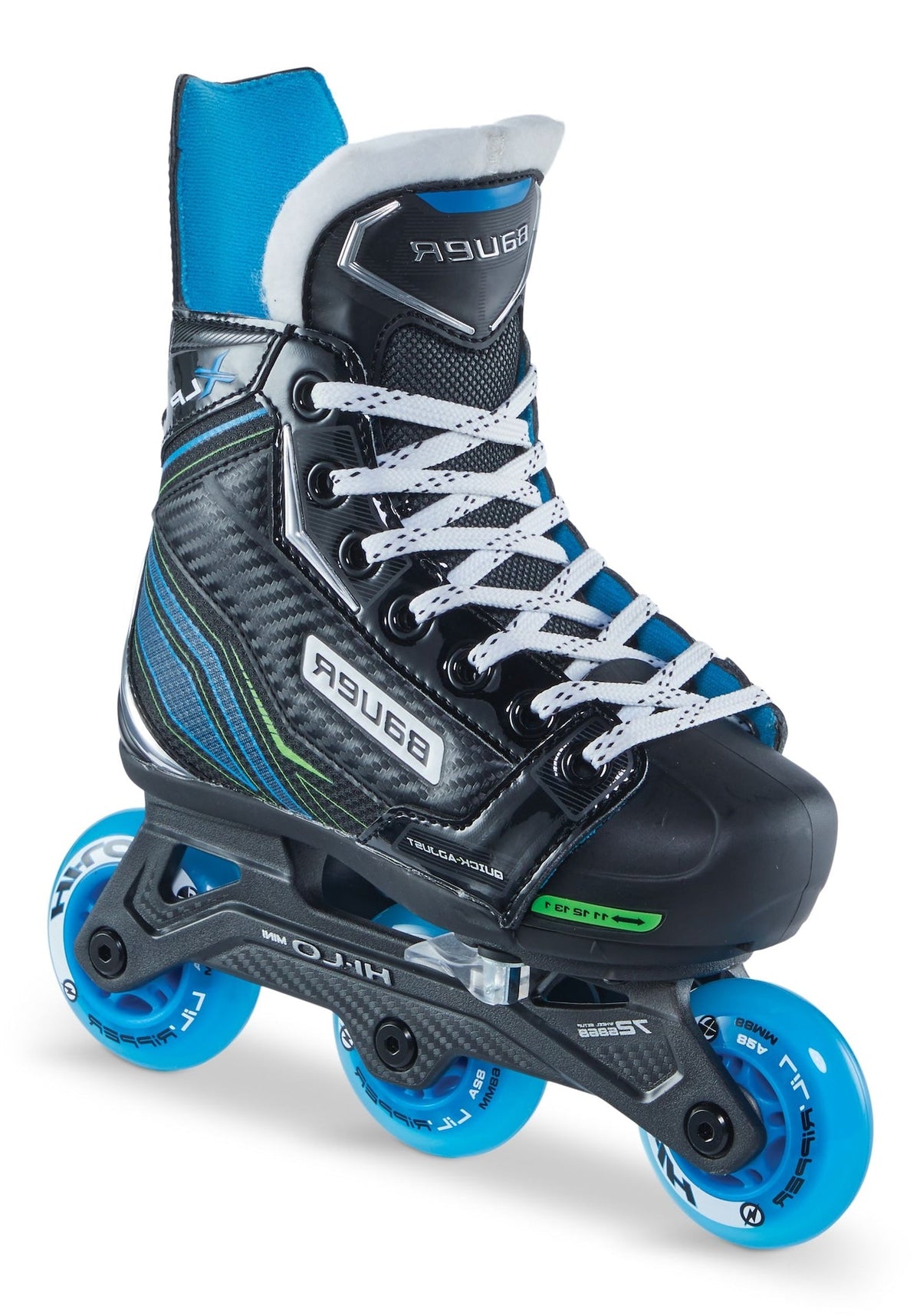 Bauer XLP Adjustable Roller Hockey Inline Skates, Youth/Junior, Assorted Sizes