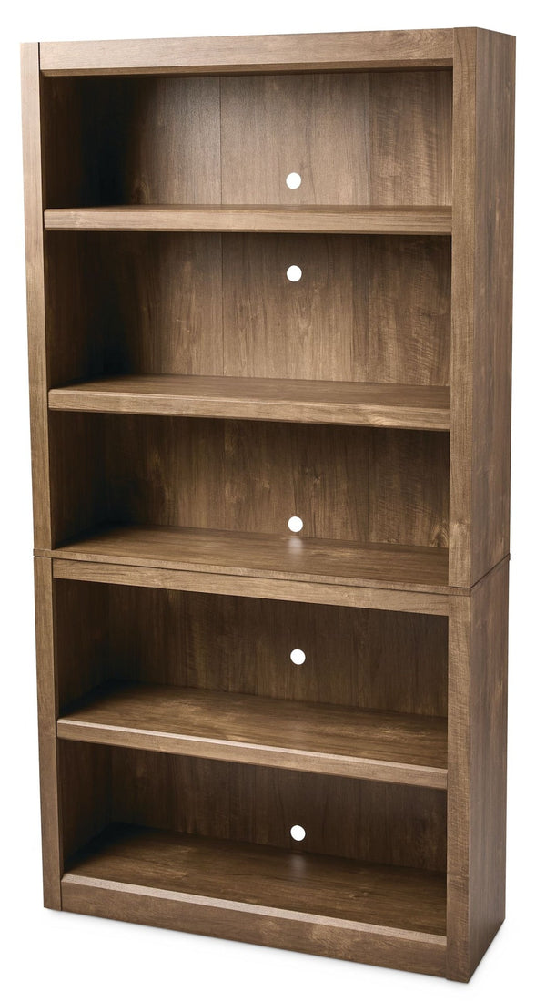 Canvas Adjustable 5-Shelf Bookcase/Bookshelf, Oak H0