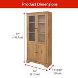 Canvas Donevan Multi-Purpose Cabinet, Oak