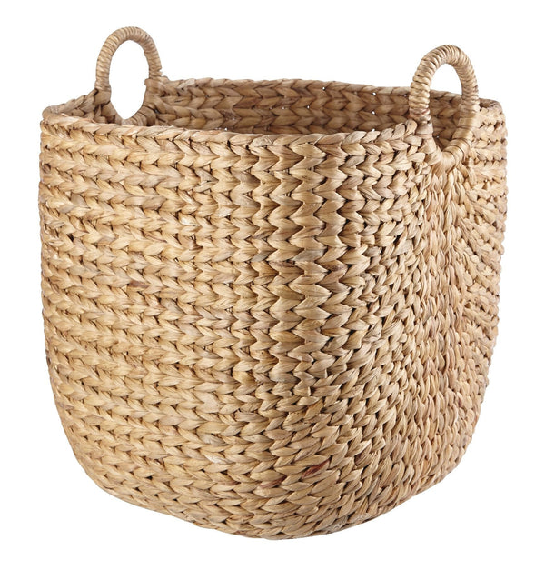 CANVAS Nola Hand Woven Basket, Large, 16 15/16 x 16 15/16 x 18 1/2-in C3