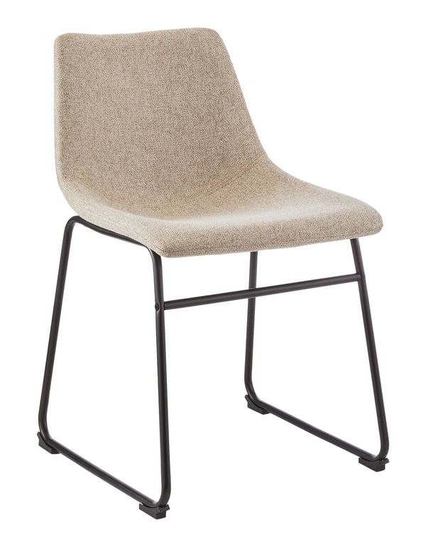 Canvas Scottie Modern Fabric Dining Chair, Dark Grey S5