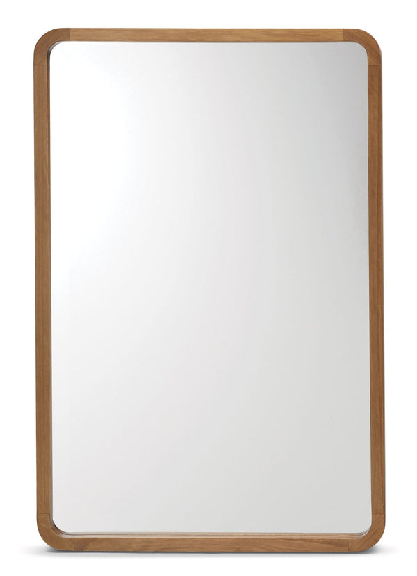 CANVAS Springside Pearwood Rectangular Wall Mirror, Brown, 24 x 36-in I5