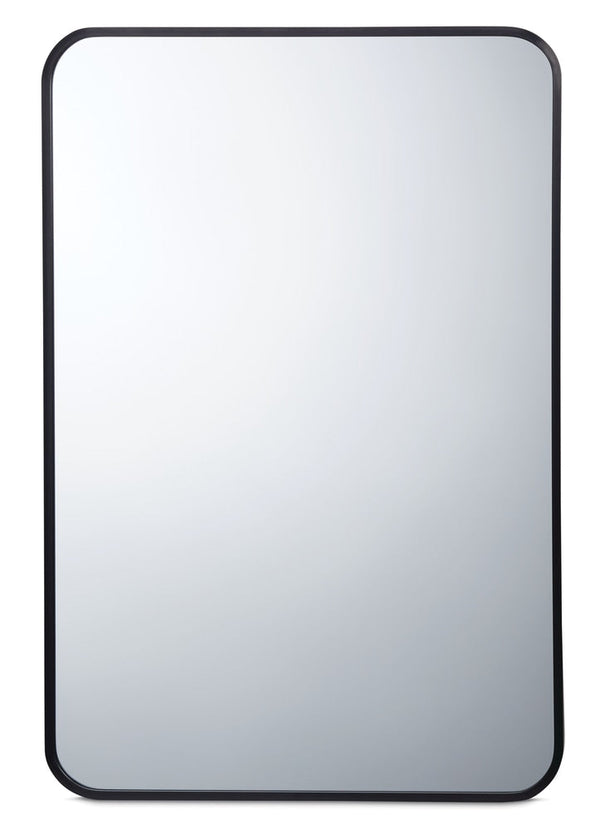 CANVAS Truro Metal Rectangular Wall Mirror, Black, 20 x 30-in L0