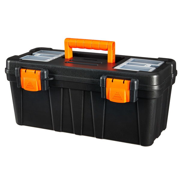 Certified Portable Plastic Tool Box with Removable Tray, 17-in D0