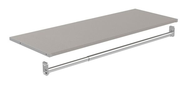 ClosetMaid Modular Shelf & Hang Rod Kit, Taupe X1
