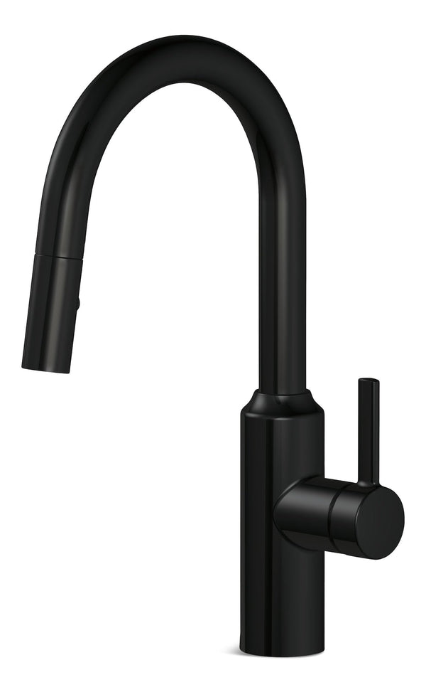 Danze Colby Single Handle Pull Down Kitchen Faucet, Matte Black V2