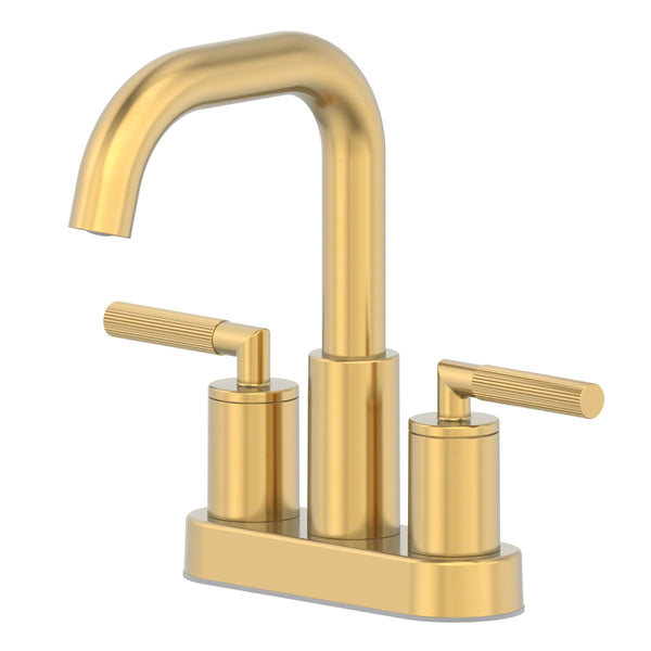 Danze Dorian 2-Handle 4-in Centreset Lavatory/Bathroom Sink Faucet, Brushed Gold A3