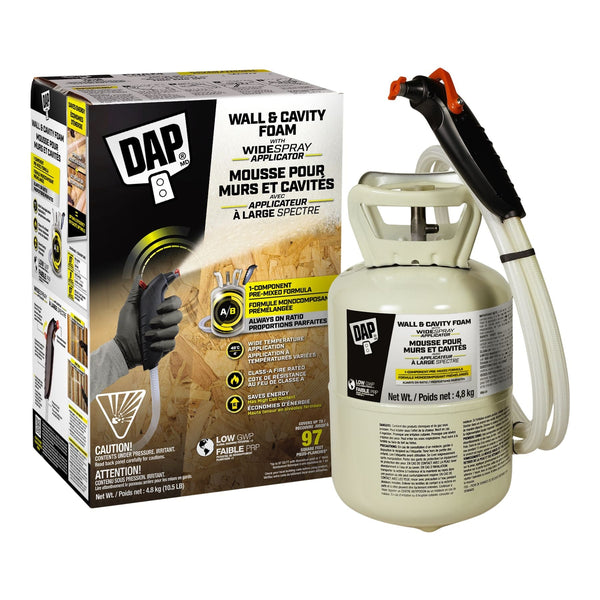 DAP Wall and Cavity 1-Component Foam with Wide Spray, 10.4-lb F1