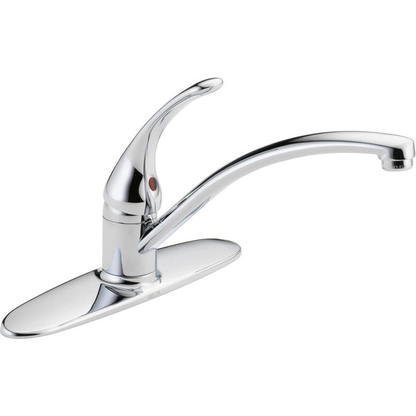 Delta Faucet Principals Single Handle Kitchen Faucet, Chrome S6