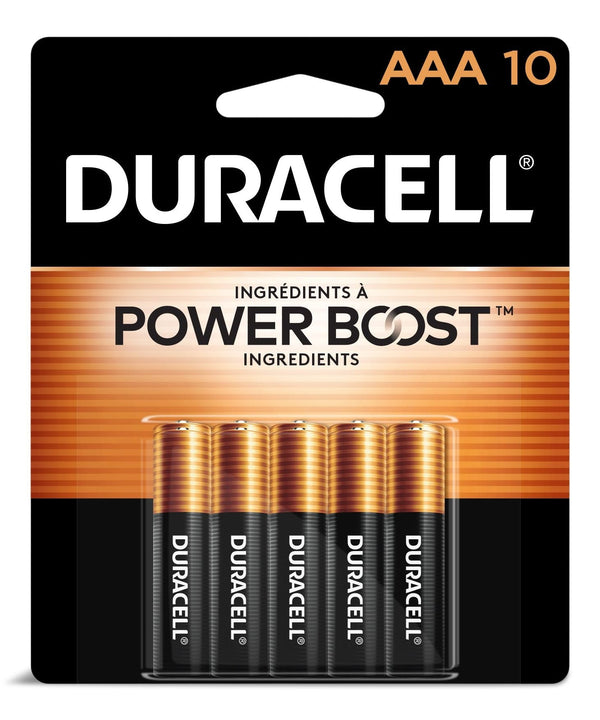 Duracell Coppertop AAA Alkaline Batteries, All Purpose, 10-pk T3
