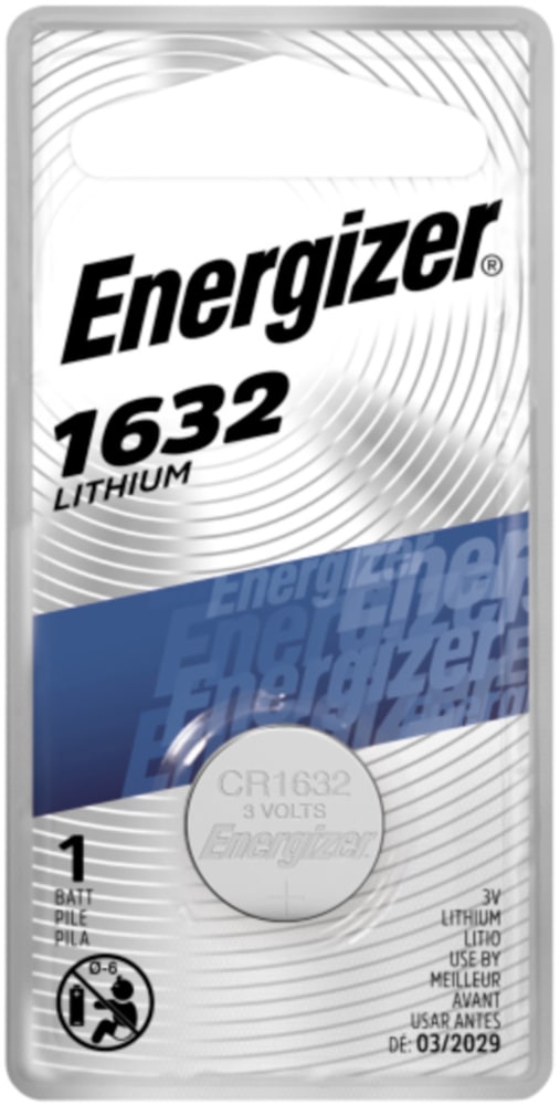 Energizer 1-pk CR1632 3V / 3 Volt Lithium Coin Cell Battery N9