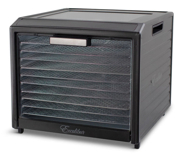 Excalibur Performance Series 10-Tray Food Dehydrator, Steel, 700W, Stainless Steel, Black F1