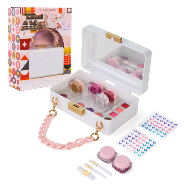 FAO Schwarz Girls Purse Makeup Case, Pink K7