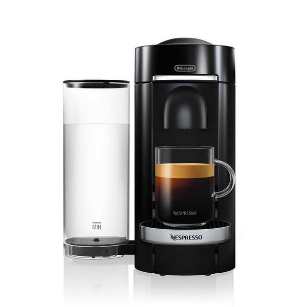 Nespresso New Vertuo Plus Deluxe Coffee and Espresso Machine by De'Longhi, Black, Single-Serve Brewers L8