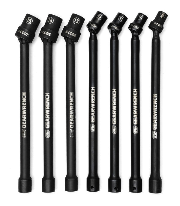 GearWrench 3/8-in Drive Impact Extension Socket Set, 7-pc, 3/8-in, Metric D1