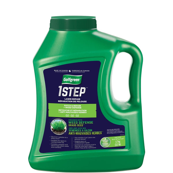 Golfgreen 1-Step Patch & Repair + Weed Defense 02-02-02 Grass Seed, 1.7-kg N5