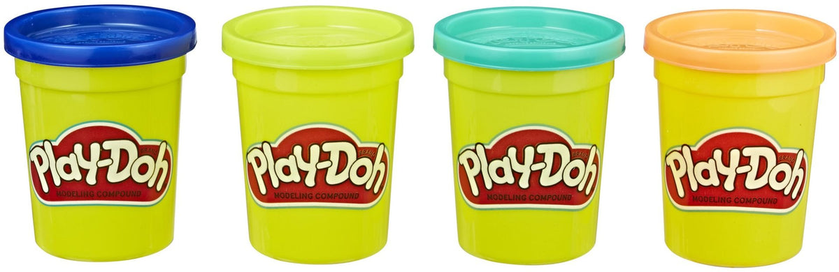 Hasbro Play-Doh Modeling Compound Creative Toy for Toddlers, Assorted 4 pk, Ages 2+