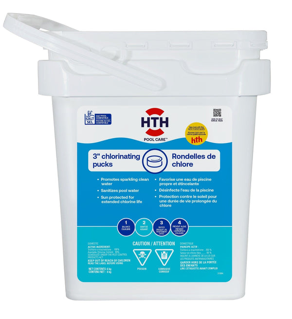 HTH Chlorinating Pucks, 3-in, 8-kg S8