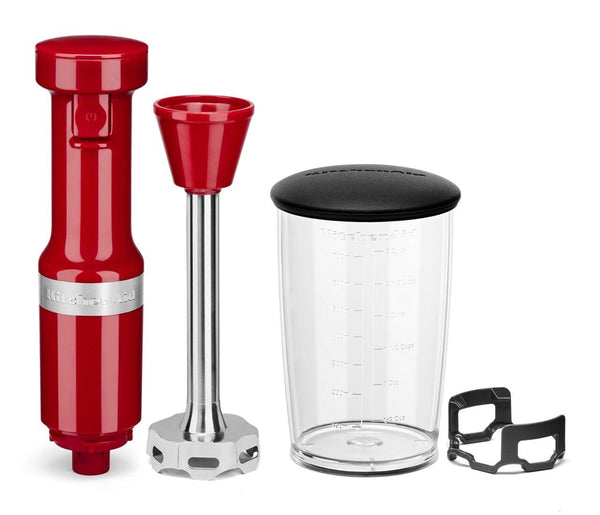 KitchenAid Variable Speed Corded Hand Blender with Blending Jar, Empire Red Y8