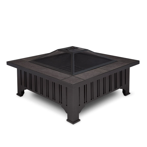Lafayette Square Wood Burning Fire Pit in Black, 34-in C9