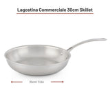 Lagostina 3-Ply Clad Commercial Fry Pan, 30-cm
