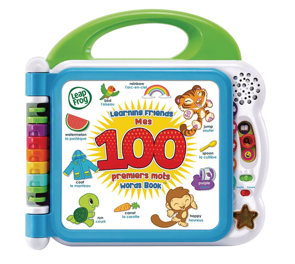 LeapFrog Learning Friends 100 Words Book Play Toy For Toddlers, Bilingual, Ages 18m+ A3