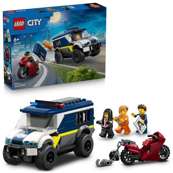 LEGO City Police Prisoner Transport Van Building Set - 60479, 198-pcs, Ages 6+ H8