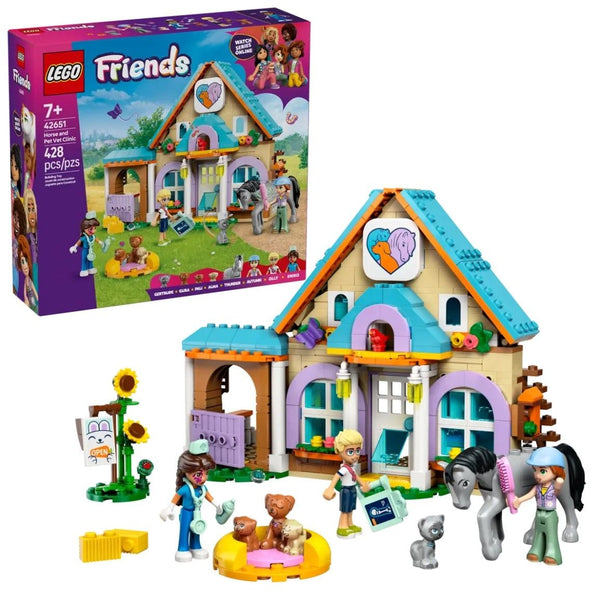 LEGO Friends Horse and Pet Vet Clinic Set - 42651, 428-pcs, Ages 7+ F5
