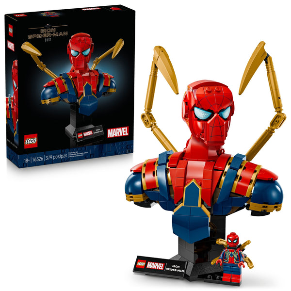 LEGO Marvel Iron Spider-Man Bust - 76326, 379-pcs, Ages 18+ S0