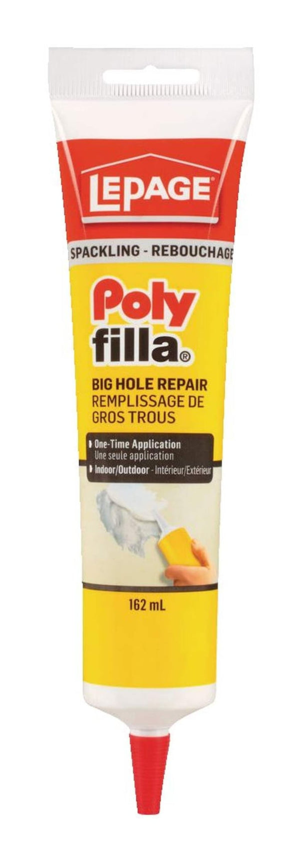 LePage Polyfilla Big Hole Repair Spackling, Hole & Crack Filler, Indoor/Outdoor Use, Assorted Sizes K3