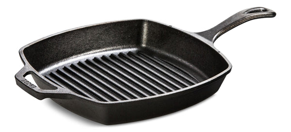 Lodge Seasoned Cast-Iron Grill Pan, 10.5-in (26 cm) R7