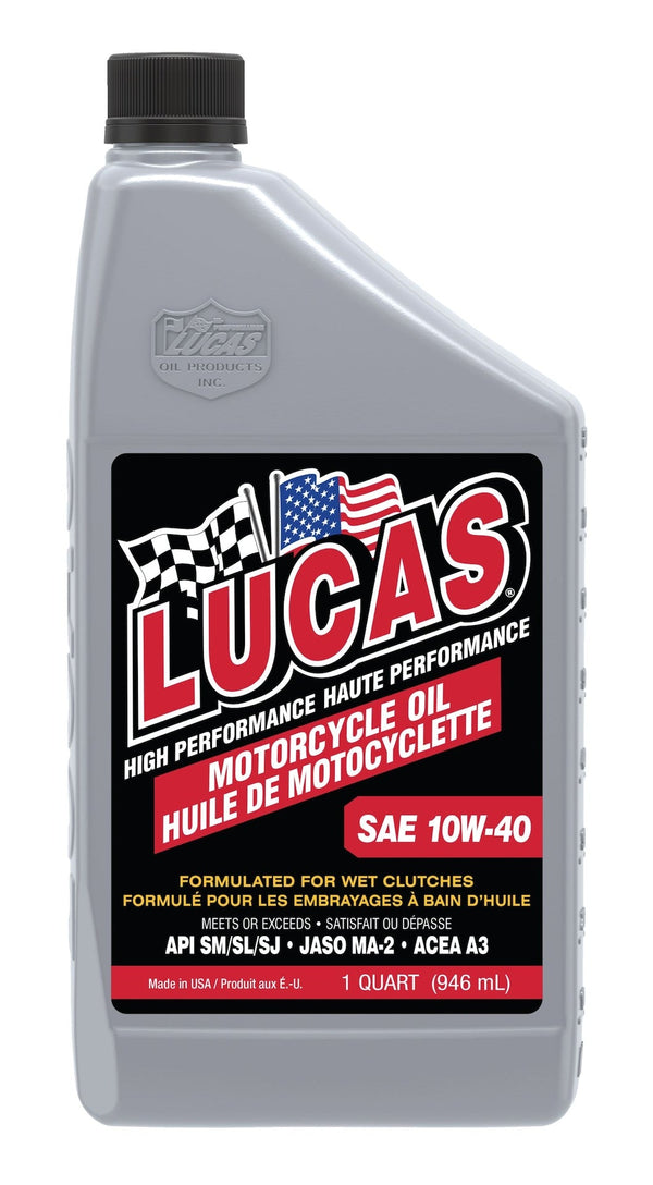 Lucas Oil High Performance Motorcycle Oil SAE, 946-mL B9