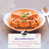 Maharaja 5.6qt Non-Stick Karahi with lid 30cm 12in